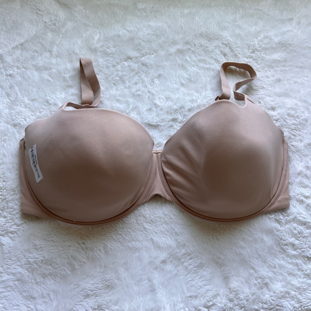 Skims Women's Full Coverage Underwire T-Shirt Bra Beige Nude Size 40DDDD NEW